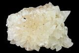 Fluorescent Calcite Crystal Cluster on Barite - Morocco #141016-1